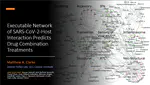 Executable Network of SARS-CoV-2-Host Interaction Predicts Drug Combination Treatments